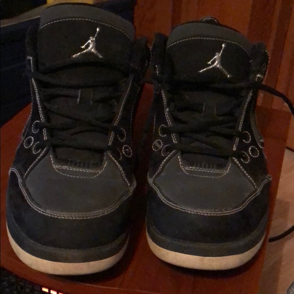 Men’s black Jordan’s